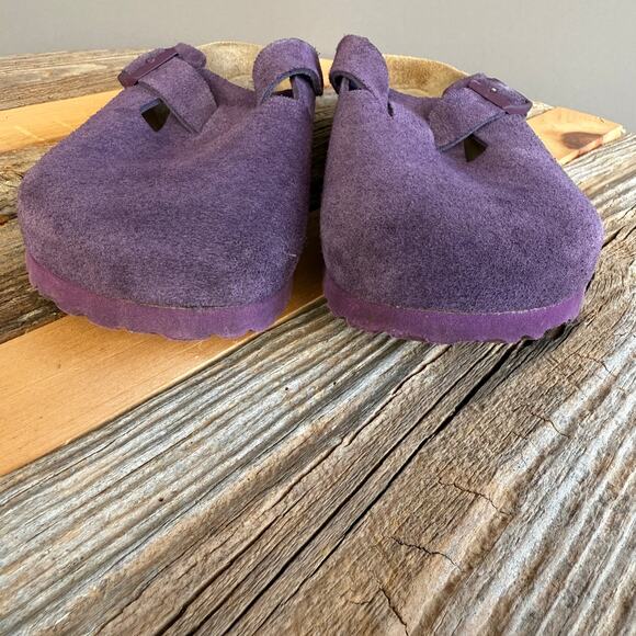 Birkenstock Boston - suede - wine - purple - narrow - dark - size 40 - Picture 6 of 8